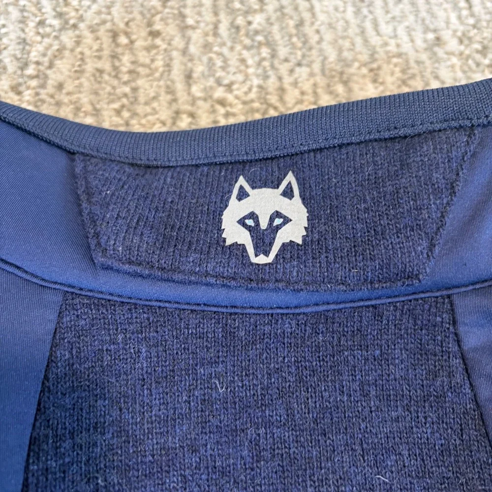 Greyson Full Zip Jacket Mens XXL Navy Blue Wool‎ Blend Hybrid Golf Layer